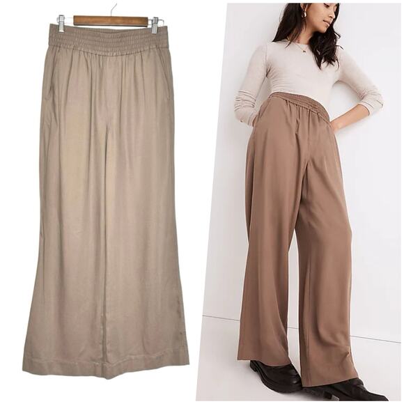 Madewell Pants - Madewell | Women | Drapeweave Carley Wide Leg Castle Rock Pull On Pants | Small